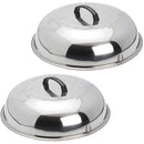 evo 2-Piece Stainless Steel Cooking Cover Set 12-0116-AC IMAGE 1