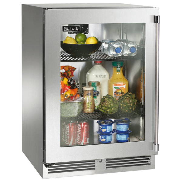 Perlick 24-inch, 5.2 cu. ft. Compact Refrigerator with Door Lock HP24RS-4-4LL IMAGE 1