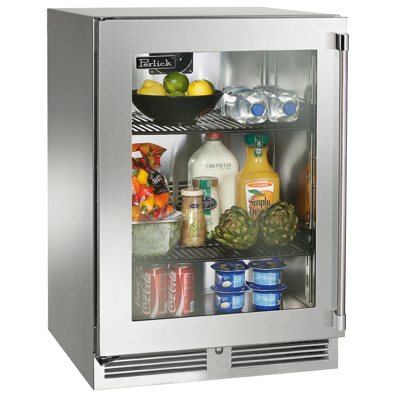 Perlick 24-inch, 5.2 cu. ft. Compact Refrigerator with Door Lock HP24RS-4-4LL IMAGE 1