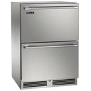 Perlick 24-inch, 5.2 cu. ft. Refrigerated Drawers with Door Lock HP24RS-4-6DL IMAGE 1