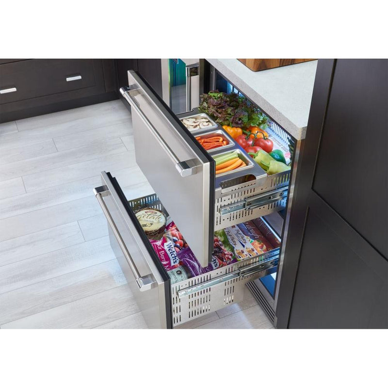 Perlick 24-inch, 5.2 cu. ft. Refrigerated Drawers with Door Lock HP24RS-4-6DL IMAGE 2
