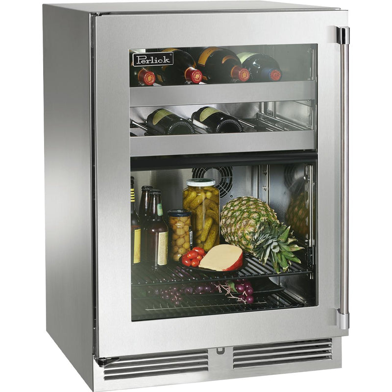 Perlick 24-inch, 5 cu. ft. Compact Refrigerator with Wine Reserve HP24CS-4-4L IMAGE 1