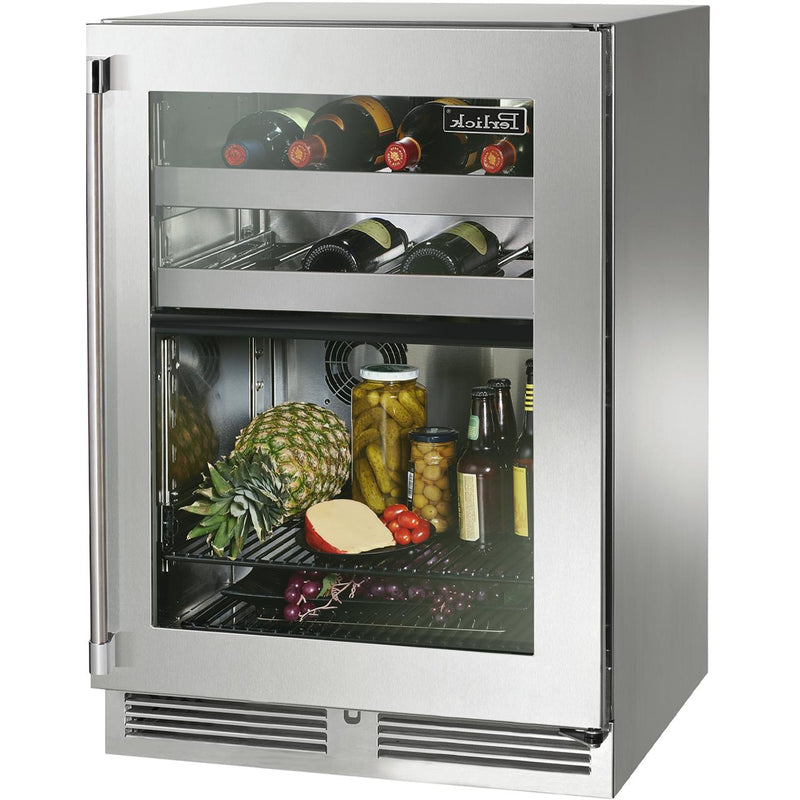 Perlick 24-inch, 5 cu. ft. Compact Refrigerator with Wine Reserve HP24CS-4-4R IMAGE 1