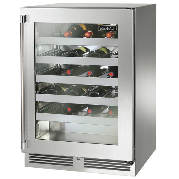 Perlick 45-Bottle Signature Series Wine Cooler with Door Lock HP24WS-4-3RL IMAGE 1