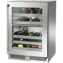 Perlick 32-Bottle Signature Series Wine Cooler with Door Lock HP24DS-4-3RL IMAGE 1