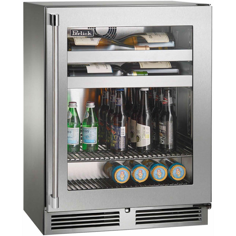 Perlick Signature Series 3.1 cu.ft. Freestanding Beverage Center HH24BS-4-3R IMAGE 1