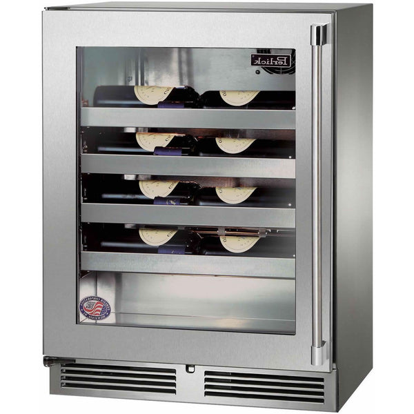 Perlick 20-Bottle Signature Series Wine Cooler with Door Lock HH24WS-4-3LL IMAGE 1