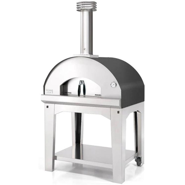 Fontana Forni Mangiafuoco Wood Countertop Outdoor Pizza Oven with Cart CA-FTFM-S-CART IMAGE 1