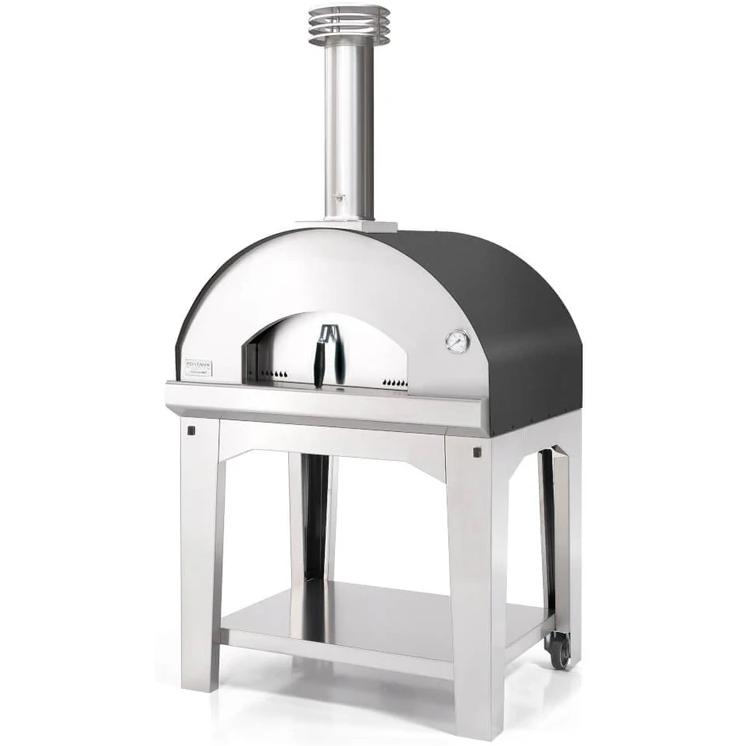 Fontana Forni Mangiafuoco Wood Countertop Outdoor Pizza Oven with Cart CA-FTFM-S-CART IMAGE 1