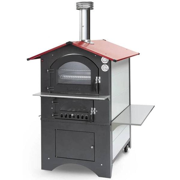 Fontana Forni Gusto 80x54RV Wood Outdoor Pizza Oven CA-ROSSO-80x54RV IMAGE 1