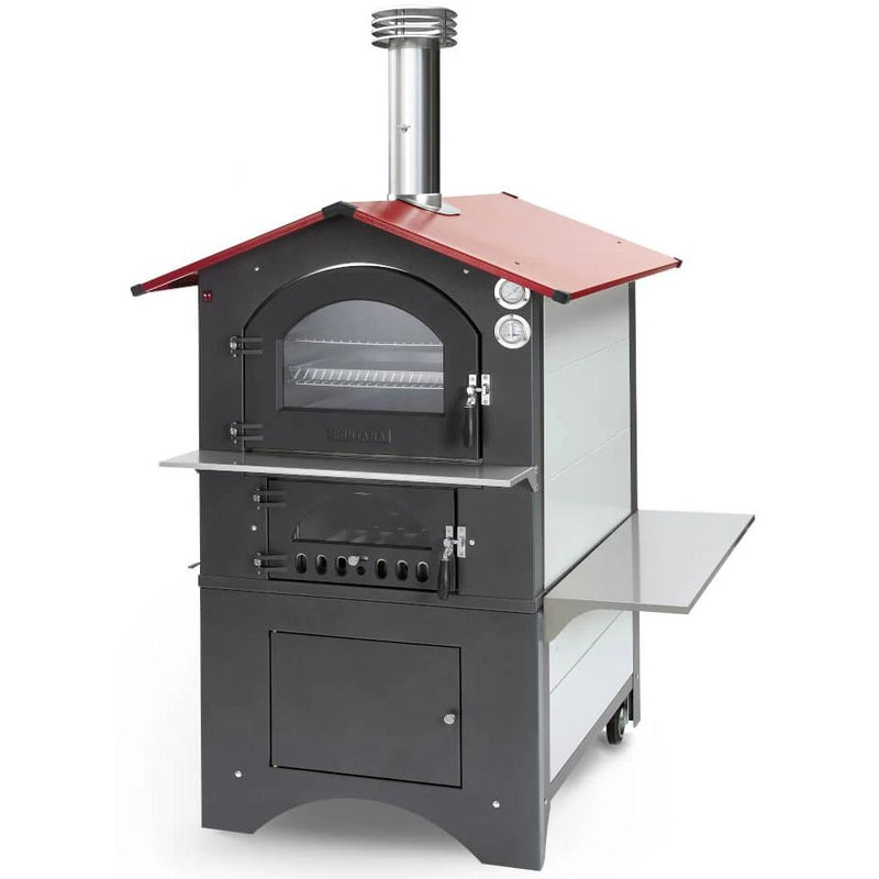 Fontana Forni Gusto 80x54RV Wood Outdoor Pizza Oven CA-ROSSO-80x54RV IMAGE 1