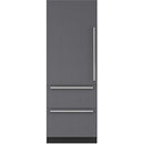 Sub-Zero 30-inch Built-in Bottom Freezer Refrigerator DET3050CI/L IMAGE 1