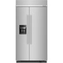  KitchenAid 42-inch, 25.1 cu. ft. Built-in Side-by-Side Refrigerator with External Water and Ice Dispensing System KBSD702MPS IMAGE 1