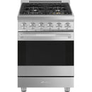 Smeg 24-inch Freestanding Gas Range with Convection Technology SPR24UGGX IMAGE 1