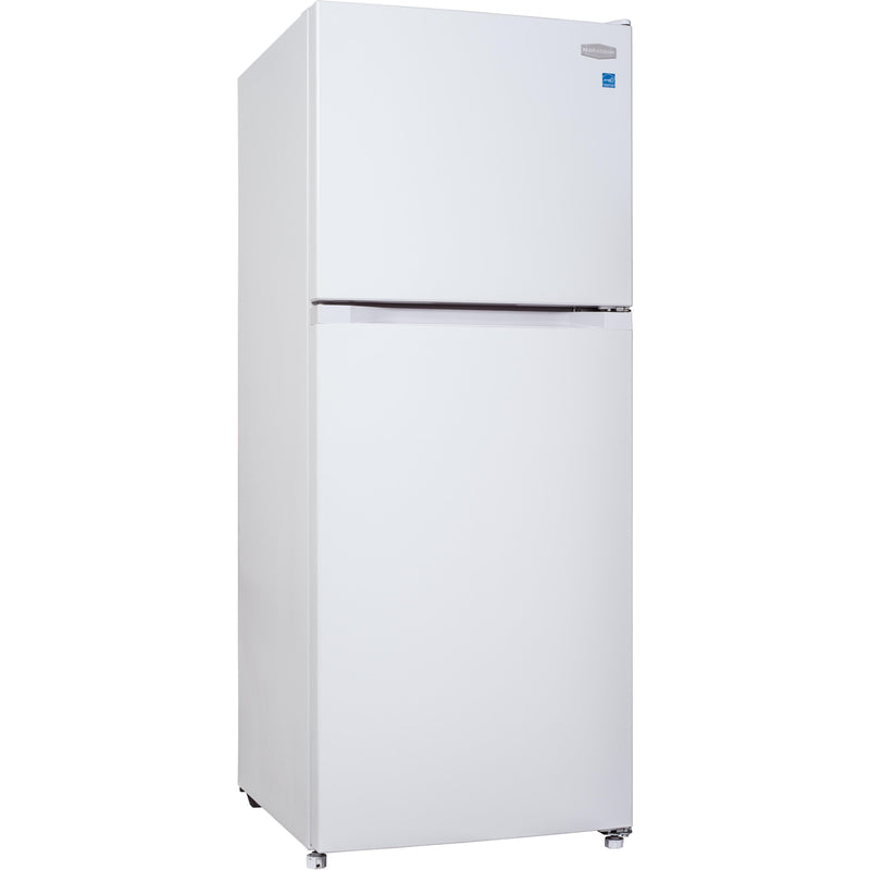 Marathon 24-inch, 10.4 cu.ft. Top Freezer Refrigerator with LED Lighting MFF103W IMAGE 2