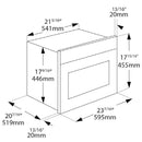 Porter & Charles 24-inch, 1.3 cu. ft. Built-in Microwave Oven with Digital Touch Display with Control Knobs MWPS60TM-1 IMAGE 4