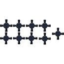 AGA Knobs Pack of 9 P076077BLK IMAGE 1