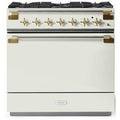 AGA 36-in Elise Freestanding Dual Fuel Range with True European Convection AEL361DFABWHT IMAGE 1