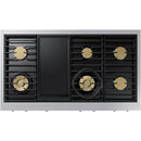Dacor 48-inch Gas Rangetop with SmartThings Wi-Fi Connectivity DTT48T963GS/DA IMAGE 4
