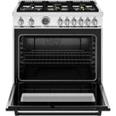 Bertazzoni 36-inch Freestanding Dual-Fuel Range MAS366BCFEPXT IMAGE 2
