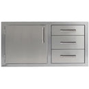 Alfresco Outdoor Kitchen Components Drawer & Door Center AXE-DDC-L-42SC IMAGE 1
