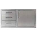 Alfresco Outdoor Kitchen Components Drawer & Door Center AXE-DDC-R-42SC IMAGE 1