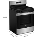  Whirlpool 30-inch Freestanding Gas Range WFGS3530RS IMAGE 13
