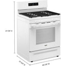  Whirlpool 30-inch Freestanding Gas Range WFGS3530RW IMAGE 13