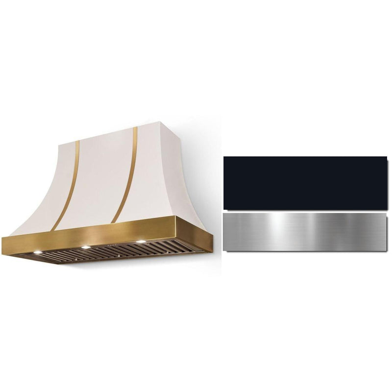 AGA 48-inch Cascade Series Wall Mount Range Hood AH4830CACBLKBN IMAGE 1