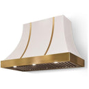 AGA 48-inch Cascade Series Wall Mount Range Hood AH4830CACWHTPC IMAGE 1