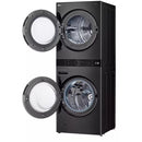 LG Stacked Washer/Dryer Electric Laundry Center with Wi-Fi WKHC252HBA IMAGE 2
