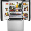 GE 36-inch, 20.6 cu.ft. Counter-Depth French 3-Door Refrigerator with Exterior Ice Maker GYE21JYMFS IMAGE 3