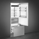 Smeg 30-inch, 15.54 cu. ft. Built-in Bottom Freezer Refrigerator RBMU30RX IMAGE 2