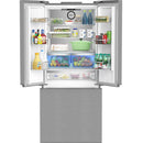 Blomberg 30-inch Counter-Depth French Door Refrigerator with Ice Maker BRFD21622SS IMAGE 3