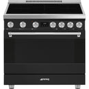 Smeg 36-inch Freestanding Induction Range SPR36UIMAN IMAGE 1