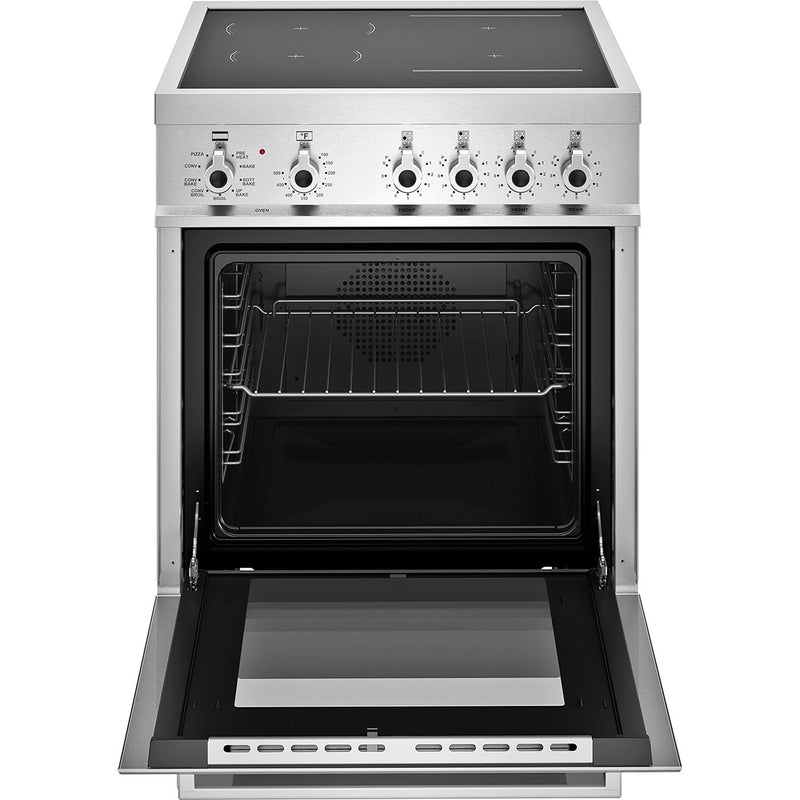 Bertazzoni 24-inch Freestanding Induction Range with Convection Technology PRO244IFEMXB IMAGE 2
