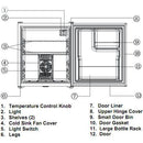Avanti 18-inch, 1.7 cu. ft. Compact Refrigerator SHP1702SS IMAGE 3
