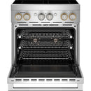  JennAir 30-inch, 4.1 cu. ft. Freestanding Induction Range with Wi-Fi JPIFC730RL IMAGE 2