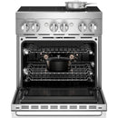  JennAir 30-inch, 4.1 cu. ft. Freestanding Induction Range with Wi-Fi JPIFC730RM IMAGE 3