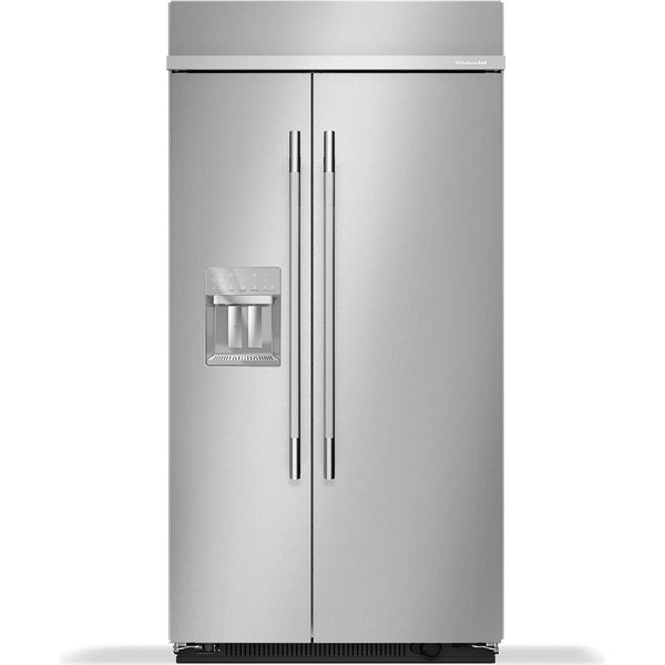  KitchenAid 42-inch, 25.1 cu. ft. Built-in Side-by-Side Refrigerator with External Water and Ice Dispensing System KBSD742SPS IMAGE 1