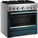  KitchenAid 36-inch, 5.1 cu. ft. Freestanding Commercial-Style Dual-Fuel Range with Even-Heat™ True Convection KFDS936SAG IMAGE 6