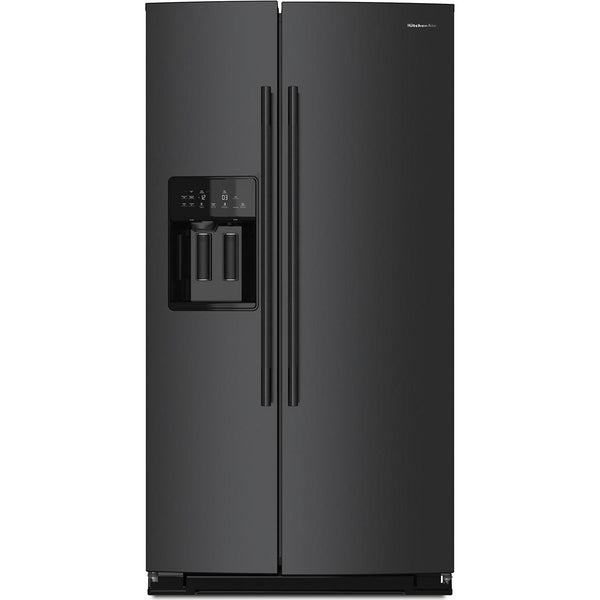  KitchenAid 36-inch, 21 cu. ft. Counter-Depth, Side-by-Side Refrigerator with Ice and Water Dispenser KRSC536RBE IMAGE 1
