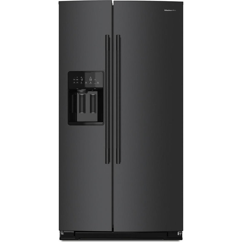  KitchenAid 36-inch, 21 cu. ft. Counter-Depth, Side-by-Side Refrigerator with Ice and Water Dispenser KRSC536RBE IMAGE 1