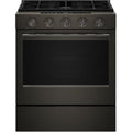  KitchenAid 30-inch Smart Slide-in Gas Range with Convection Cooking Modes and 2-in-1 Burner KSGS530SBE IMAGE 1