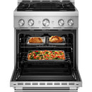  KitchenAid 30-inch Slide-in Gas Range with 4 Burners KFGS930SSS IMAGE 2