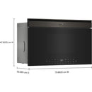  Whirlpool 30-inch 1.1 cu. ft. Built-in Microwave Oven with Air Fry Technology YWMBT7030SV IMAGE 6