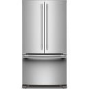  KitchenAid 36-inch, 20 cu. ft. Counter-Depth French 3-Door Refrigerator with Water Dispenser KRFC136SPS IMAGE 1