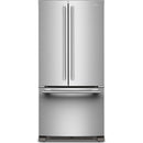  KitchenAid 33-inch, 22 cu. ft. Freestanding French 3-Door Refrigerator with Ice Maker KRFF333SPS IMAGE 1