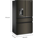  Whirlpool 36-inch, 22 cu. ft. Counter-Depth French 4-Door Refrigerator WRMC5036RV IMAGE 7