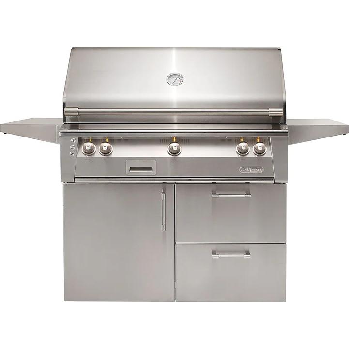  Alfresco Luxury Gas Grill with Deluxe Cart and SearZone™ - Natural Gas ALXE-42SZCD-NG IMAGE 1